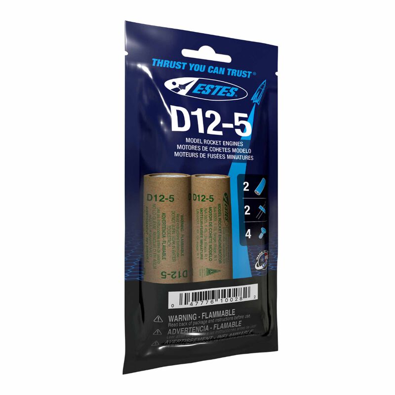 D12-5 24mm Model Rocket Engines (2)