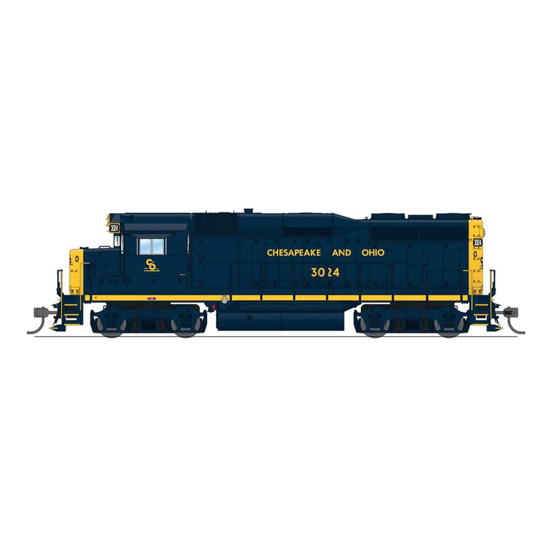 HO EMD GP30, C&O 3024, As-Delivered, Paragon4 Sound/DC/DCC