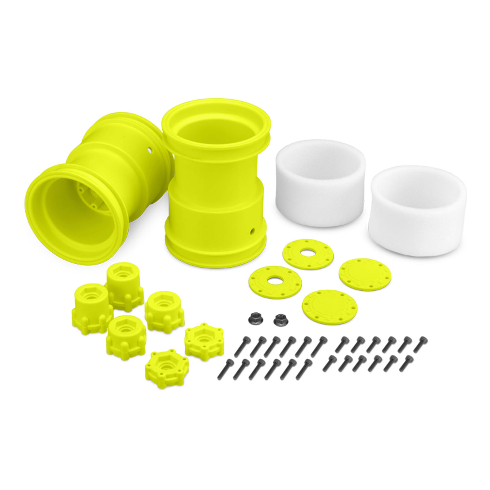 Tribute 2.6 x 3.6 Monster Truck Wheels, Yellow (2)