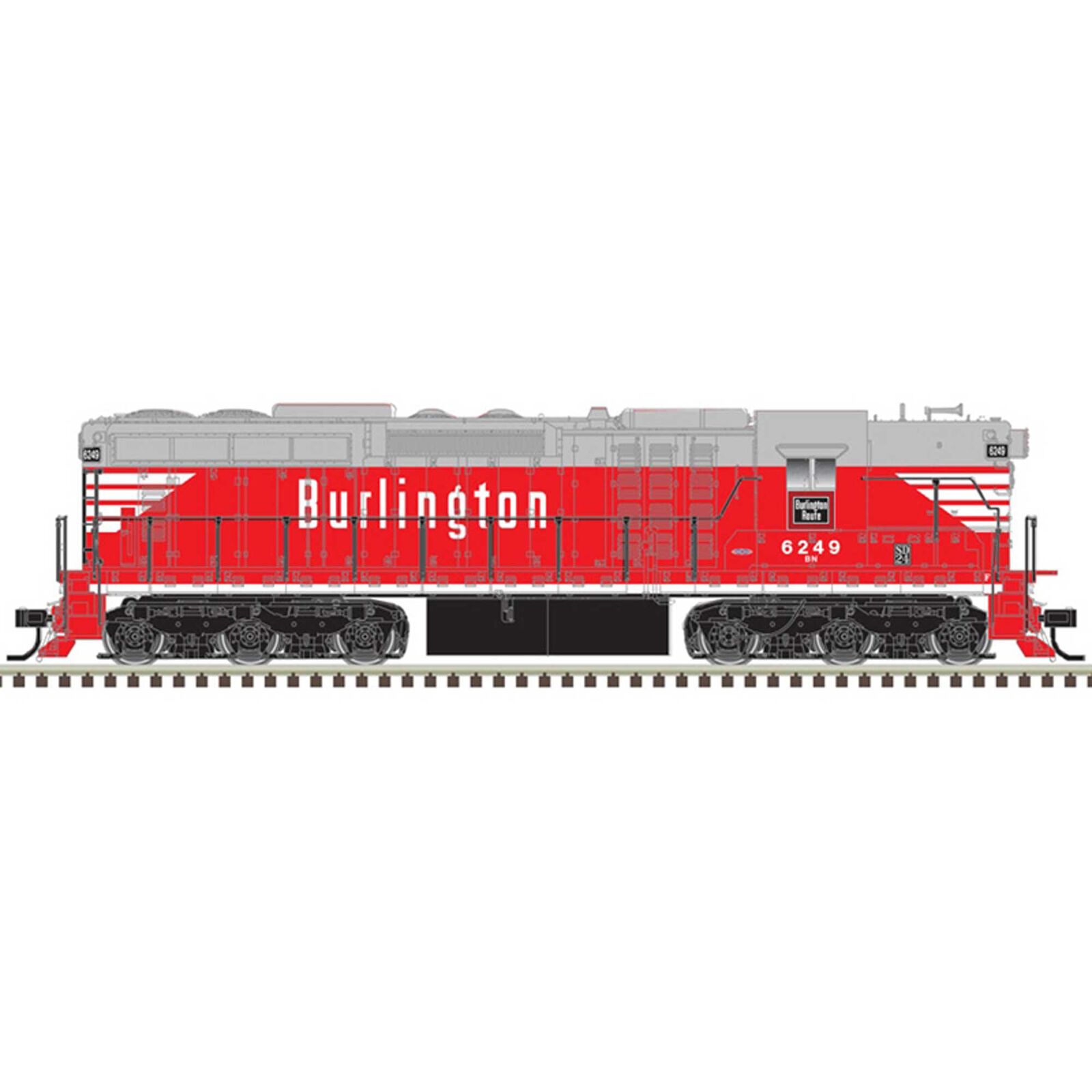 Burlington (BN Patch) 6252 (Red Gray White)