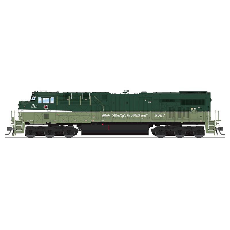 HO GE ES44AC Locomotive with DCC & Sound, NP #6327 Loewy NCL Fantasy Paint