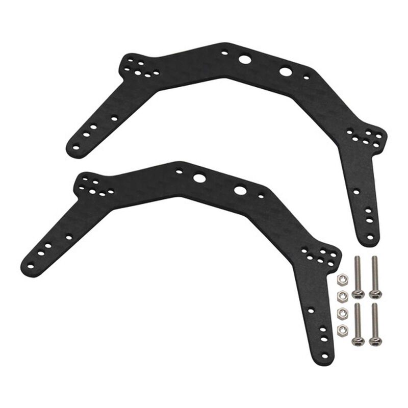 Graphite Chassis Side Plates: Axial AX24