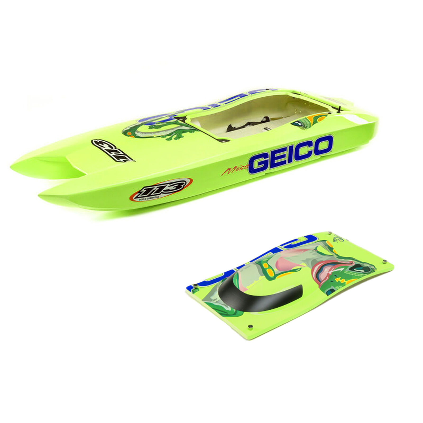 Hull and Canopy Set: Miss Geico 36