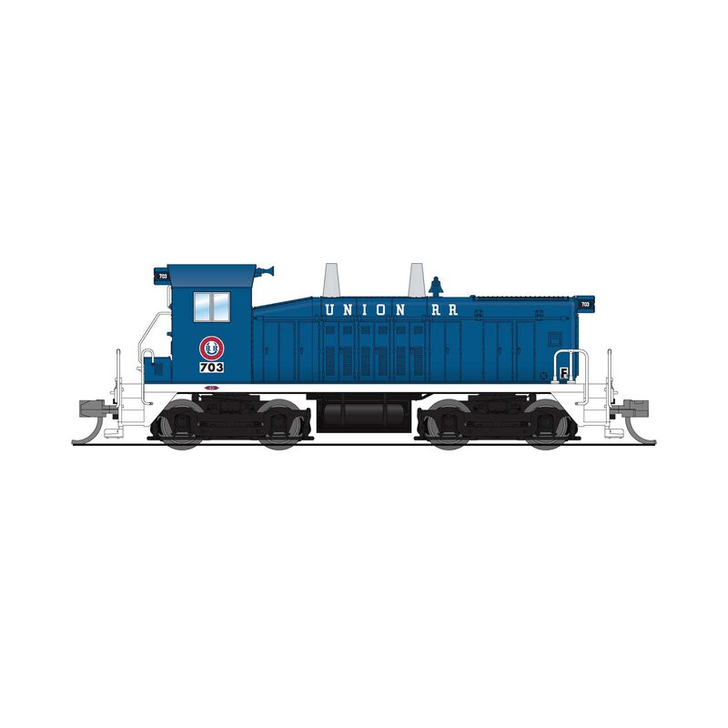 9392 EMD SW7 Switcher, Union RR 703, Blue & White, No-Sound / DCC-Ready, N