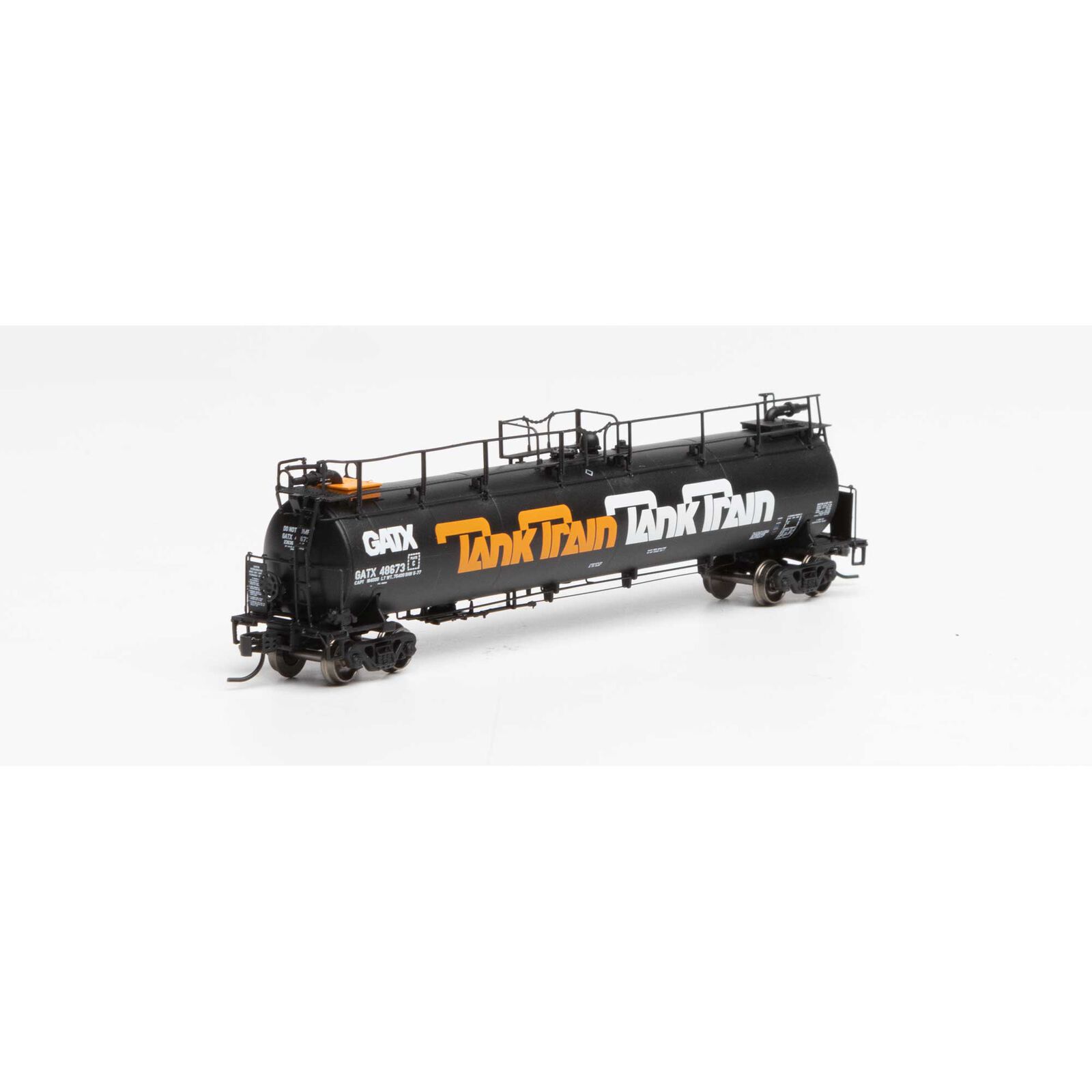 N TankTrain Intermediate,GATX/Orange Letter #48673