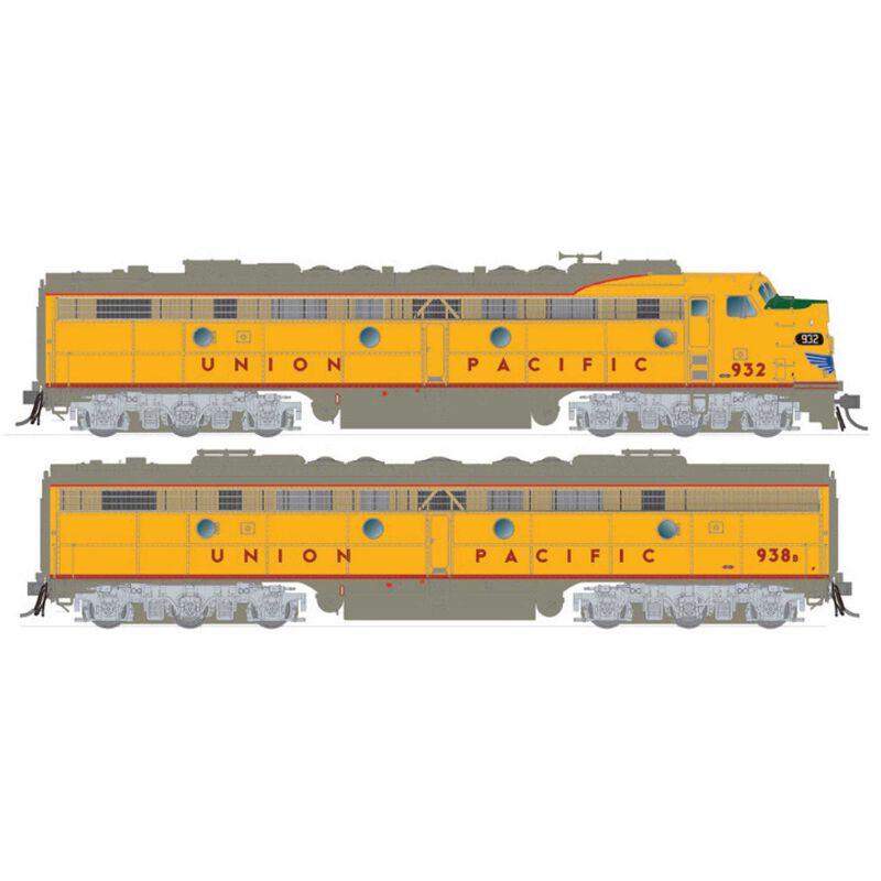 HO EMD E8A + E8B (DC/DCC/Sound): UP: #938 + #938B