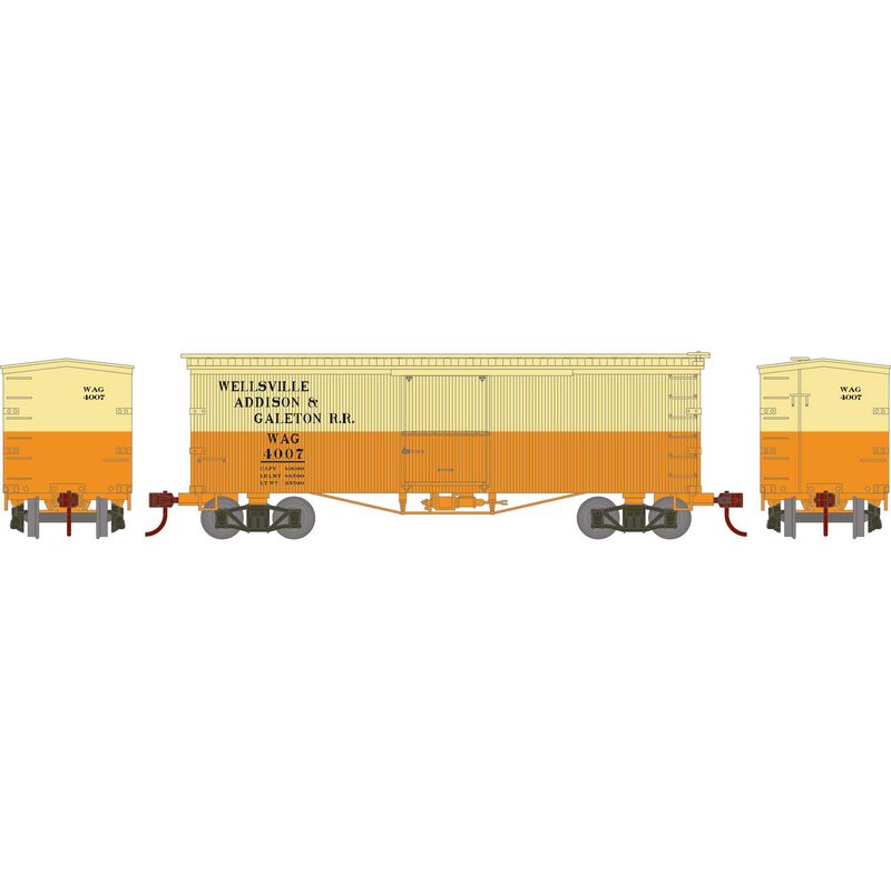 HO RND 36' Old Time Box Car, WAG #4007