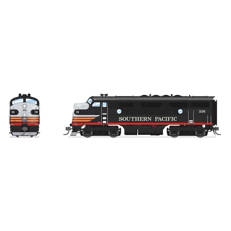 HO EMD F3A Locomotive, SP 337, Black Widow with Paragon4