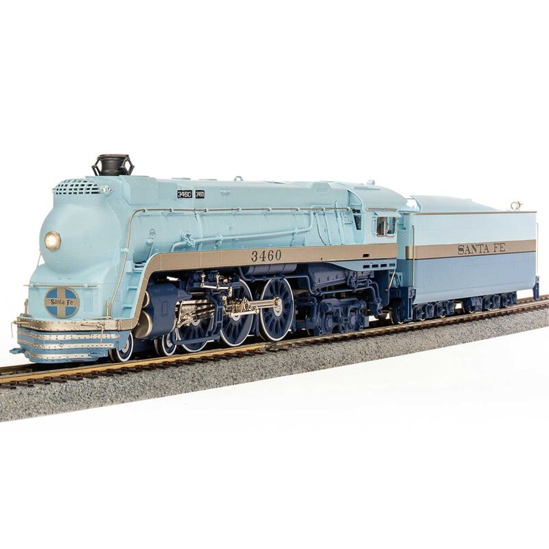 HO ATSF Blue Goose Locomotive, #3460, Early 1939