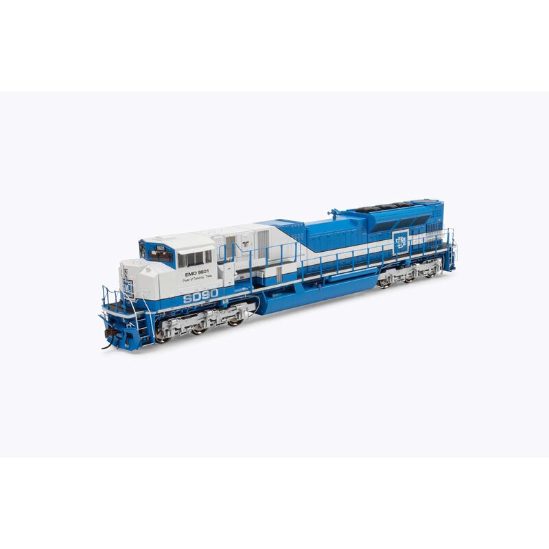 HO EMD SD90MAC-H Ph2 Locomotive, with DCC & Sound, EMDX Legendary Liveries #9601