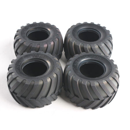 Tamiya 1/12 Front/Rear Tires (4): Lunchbox, Pumpkin | Tower Hobbies