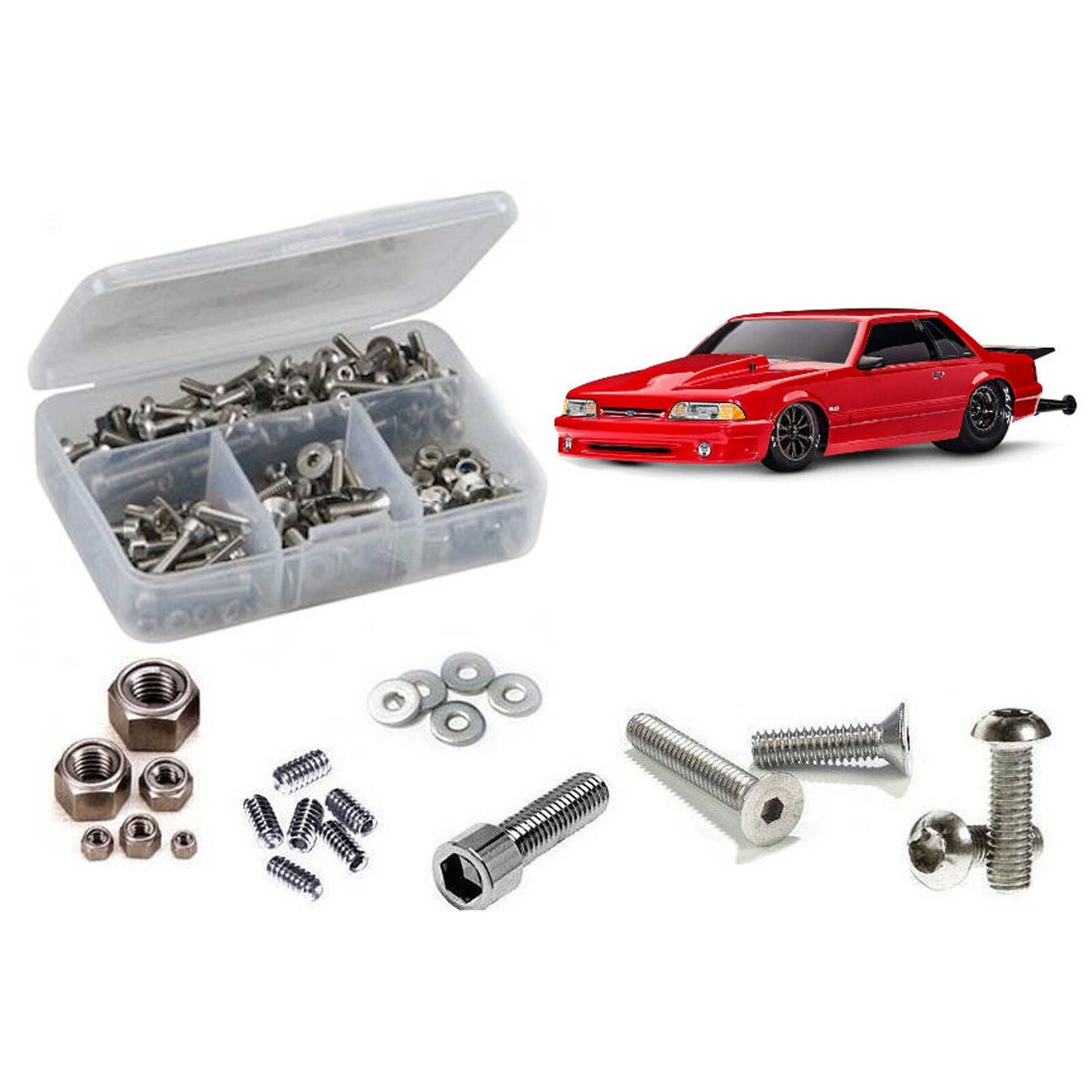 Stainless Steel Screw Kit, 1/10 Traxxas Drag Slash