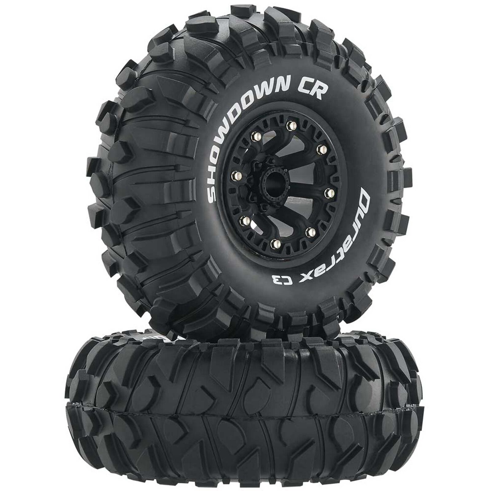 Showdown CR C3 Mounted 2.2" Crawler Tires, Black (2)
