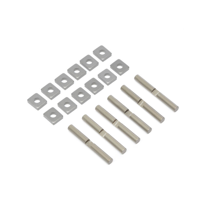 Cross Pins & Support Blocks, Aluminum: 5T, MINI WRC