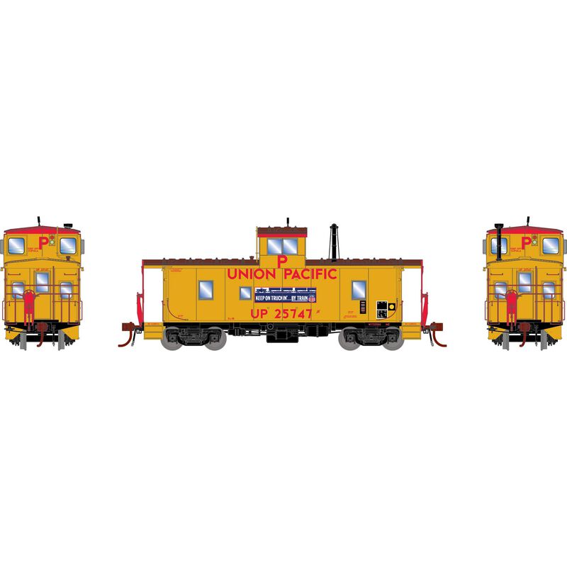 HO ICC Caboose CA-10 with Lights, UP #25747