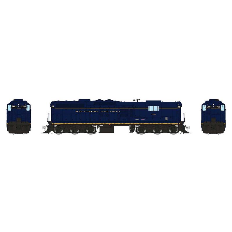 HO EMD SD9 Locomotive with DCC & Sound: Baltimore & Ohio: #766
