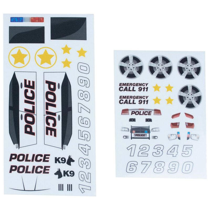 Boy Scouts of America Pinewood Derby Car Police Decals