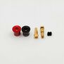 Heatsink Bullet Grips with 4-5mm Bullets, Black/Red