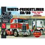 1/25 White Freightliner 2-in-1 Cabover Semi Tractor Model Kit
