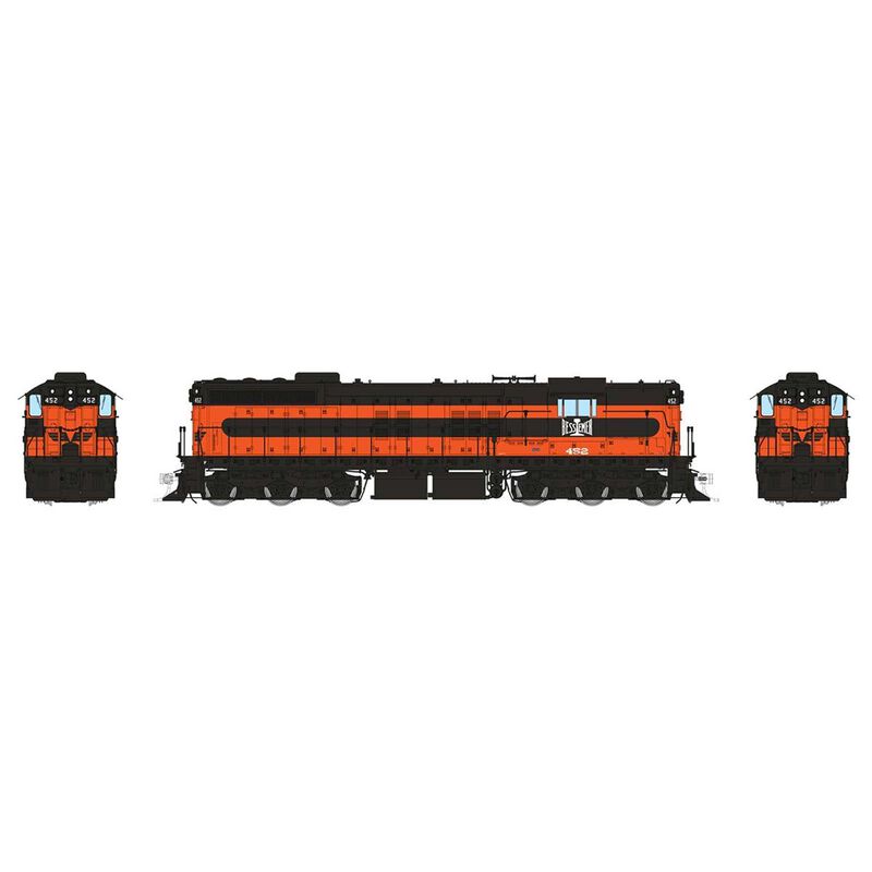 HO EMD SD7 Locomotive: Bessemer & Lake Erie: #452