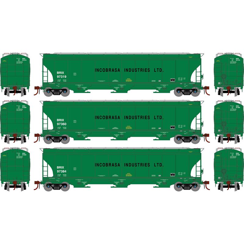 HO GEN Trinity 5161 Covered Hopper, BRIX #97319/97360/97384 (3)