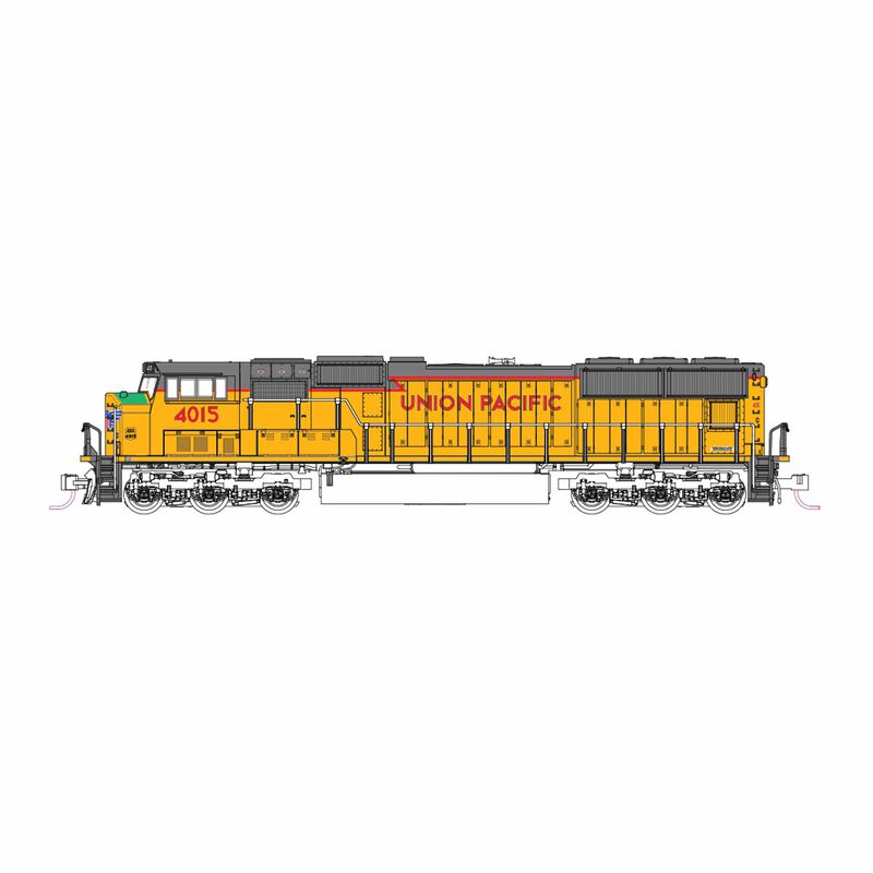 N, SD70M Flat Radiator Union Pacific #4015 Excursion Version