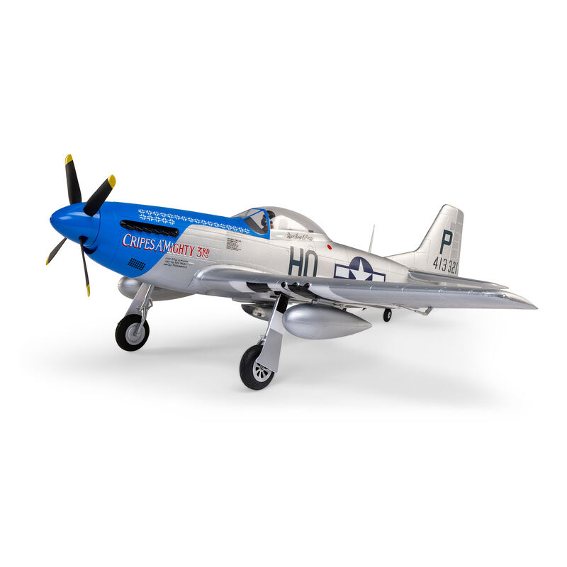 P-51D Mustang 1.2m BNF Basic with AS3X and SAFE Select “Cripes A’Mighty 3rd” - SCRATCH & DENT