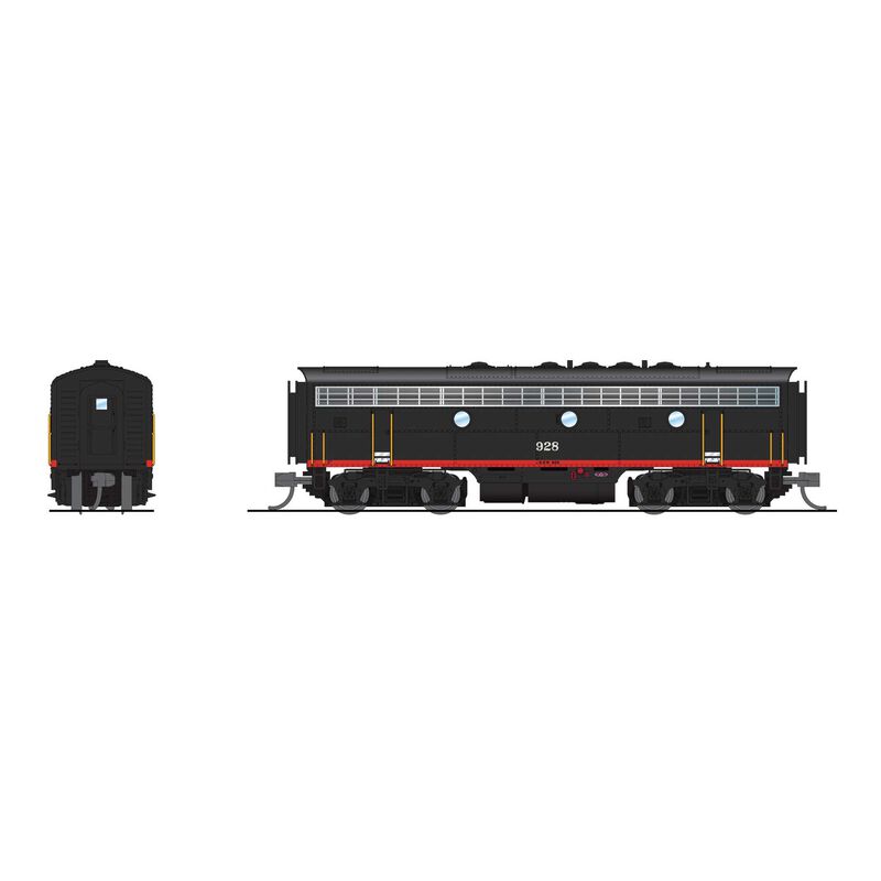 EMD F7B, Cotton Belt 928, Black Widow Scheme, No-Sound / DCC-Ready, N