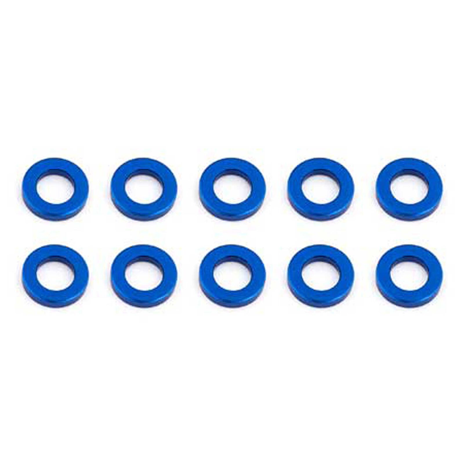 Ballstud Washers, 5.5x1mm, Blue Aluminum (10)