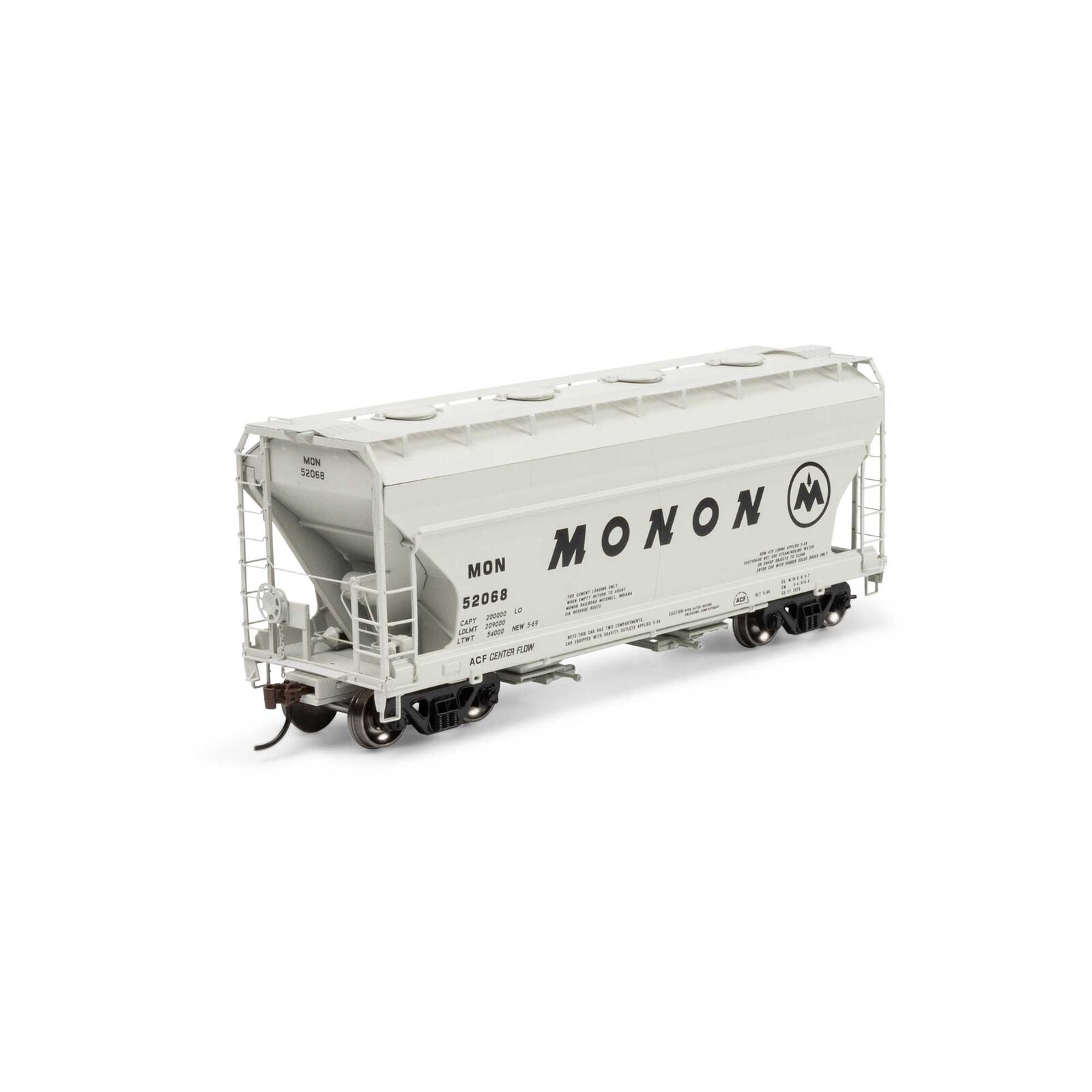 HO ACF 2970 Covered Hopper, MON #52068