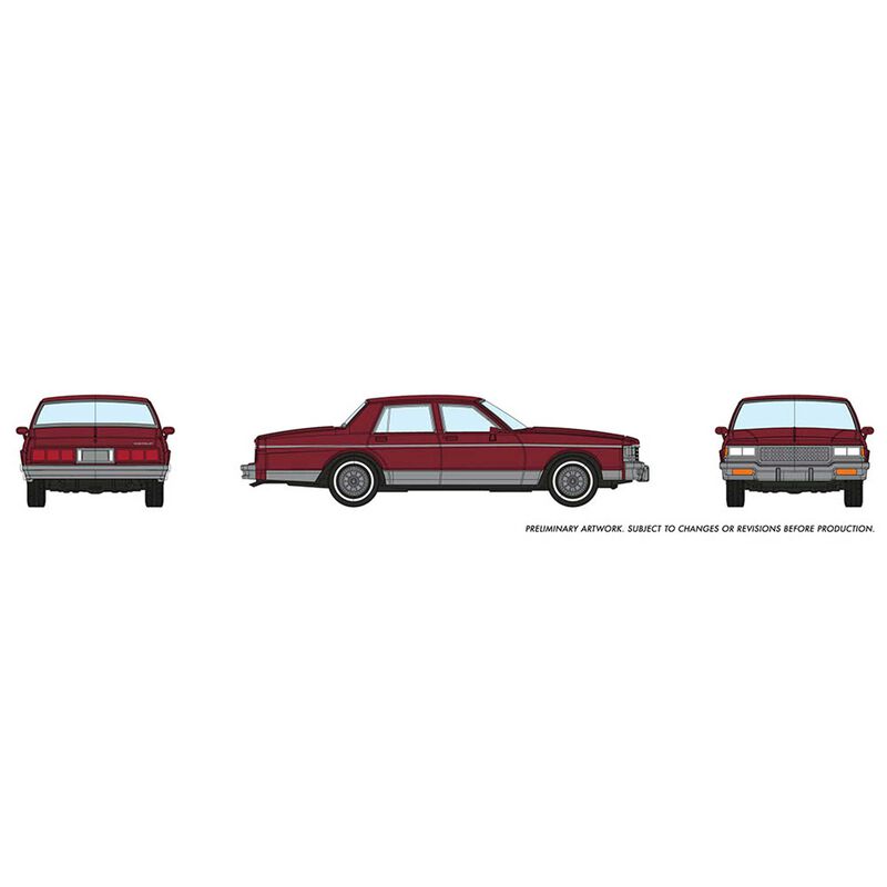 HO Chevrolet Caprice Sedan, Dark Red