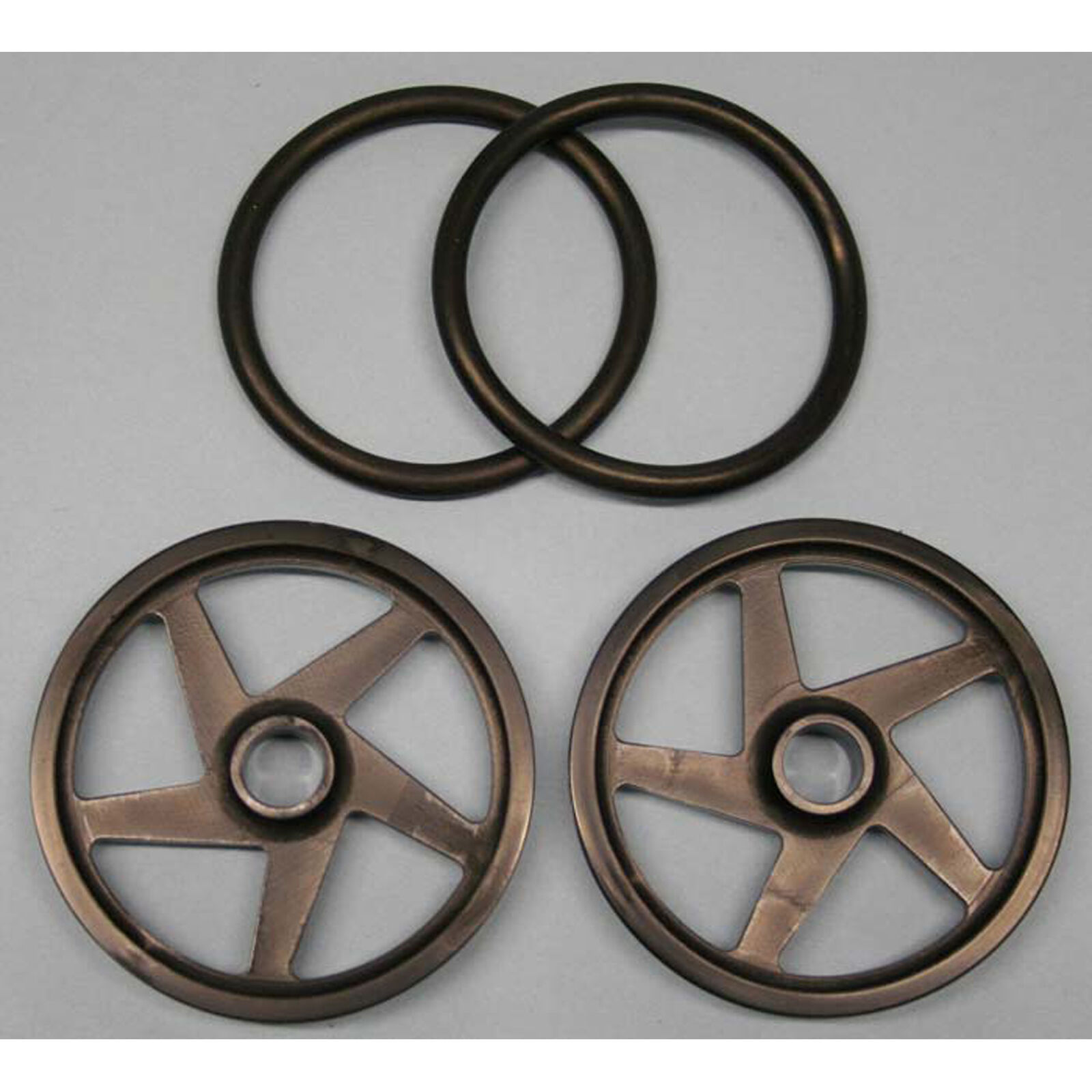 O-Ring Wheels, 2" Black (2)