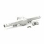 Aluminum Rear Axle Housing, 1/10 H10 Optic 4x4 Trail Buggy, Silver