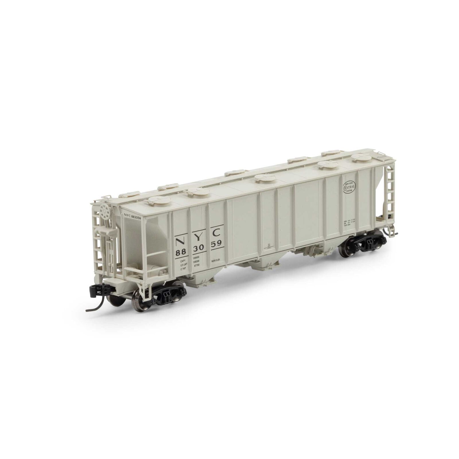 N PS-2 2893 3-Bay Covered Hopper, NYC #883059