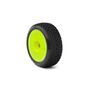 1/8 Cityblock Super Soft Long Wear Pre-Mounted Tires, Yellow EVO Wheels (2): Buggy