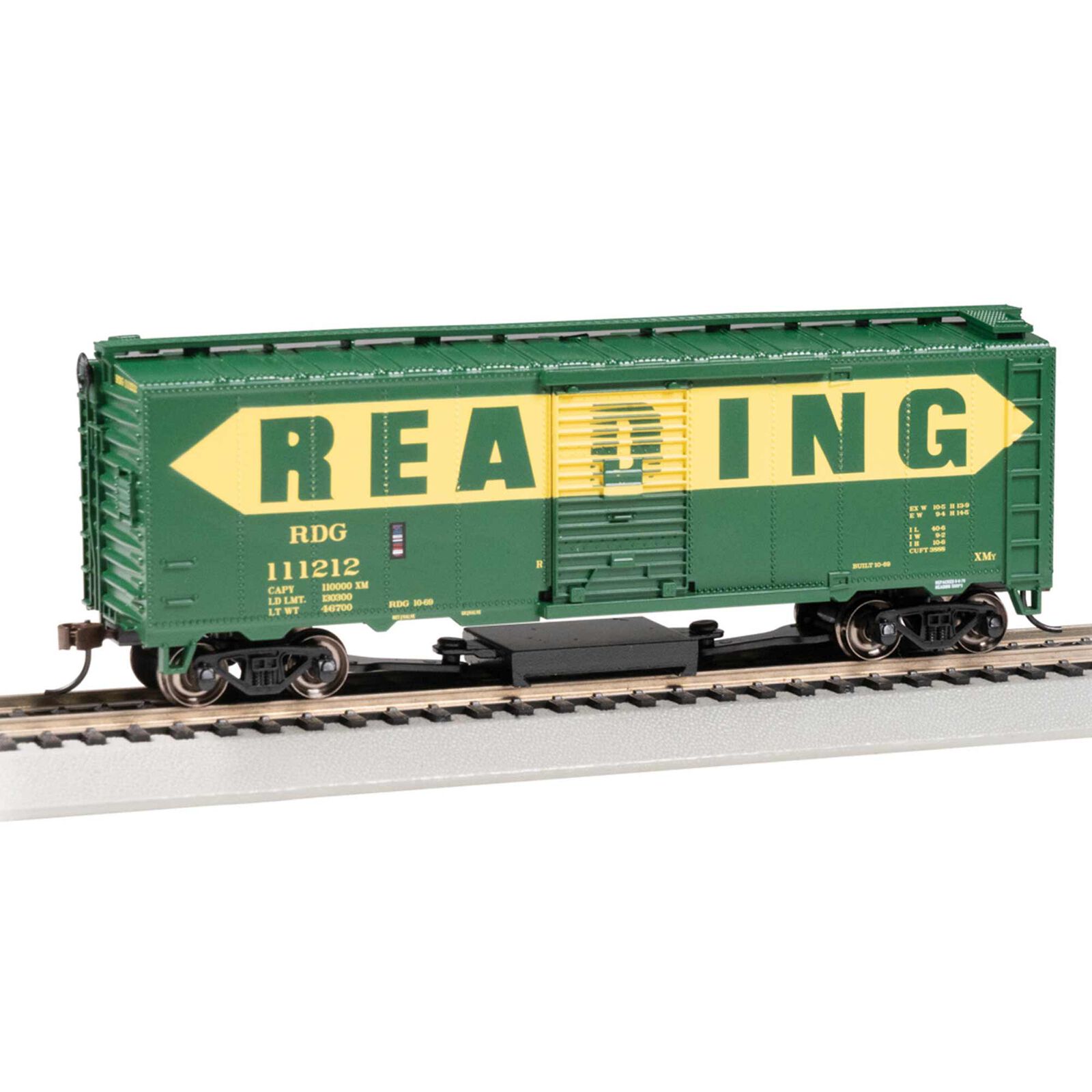 HO Track Cleaning 40' Box Car - Reading #111212 - HO