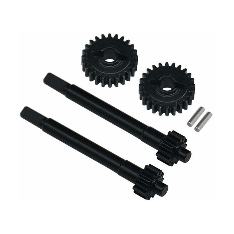 Steel CNC Under Drive Portal Gear Set, 13T - 24T, 1/18 Redcat Ascent-18