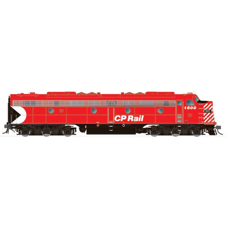 HO EMD E8A (DC/Silent): CPR - Action Red: #1800