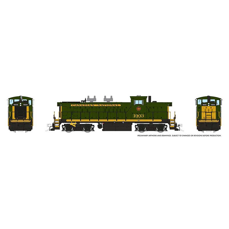 HO GMD-1 Locomotive, with DCC & Sound, CNR Green #1912