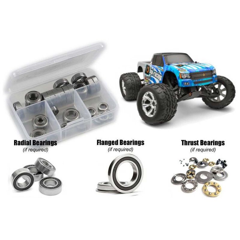 Rubber Shielded Bearing Kit, 1/10 HPI Racing Jumpshot SC V2