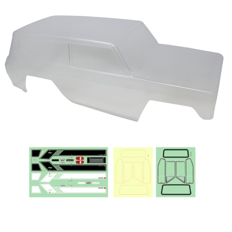 1/10 Gen8 Scout Pre-Cut Clear Body Body with Decal Sheet, 1/10 Redcat Gen8 Scout II/ Gen8 V2