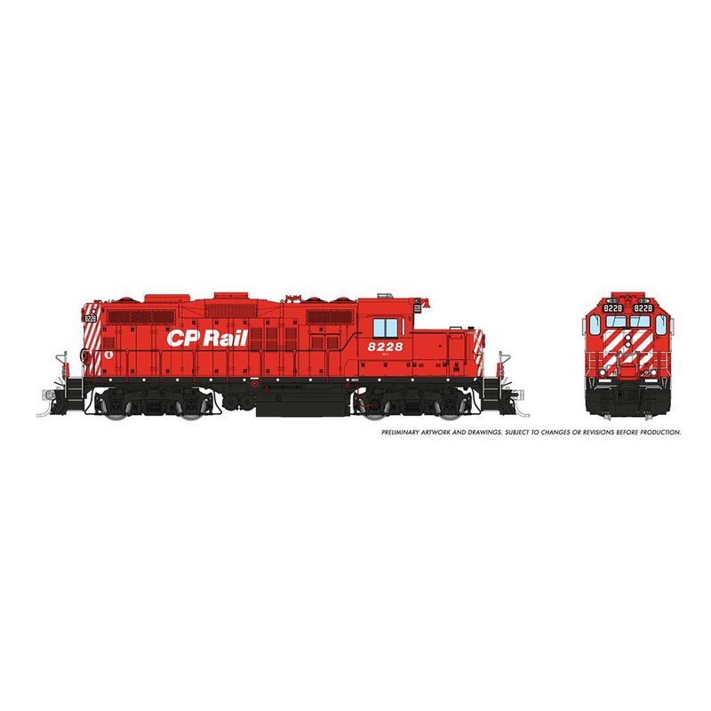 HO GP9u DC/DCC/Sound: CP - No Multimark: #8228