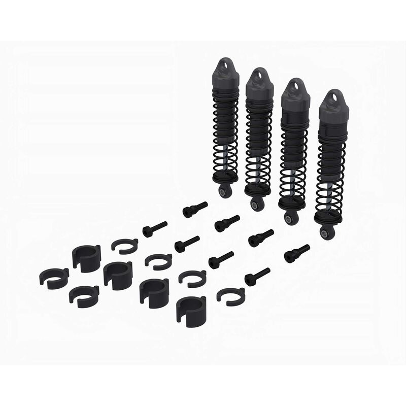 ARRMA Shock Set, 71mm Length, 500cSt Oil (4): GROM