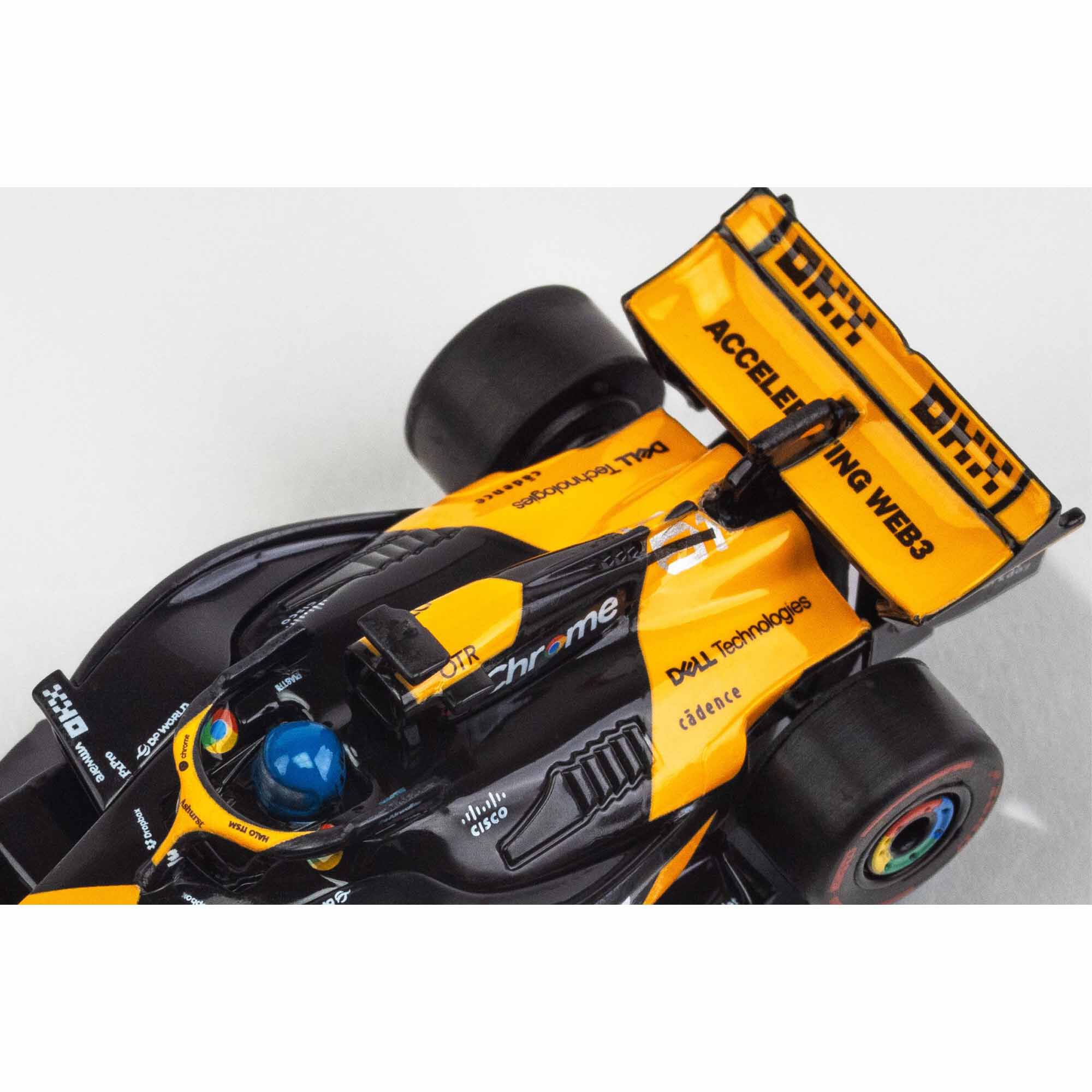 AFX/Racemasters HO 2024 McLaren Fomula-1 MCL38 #81 AU Mega G+ Slot