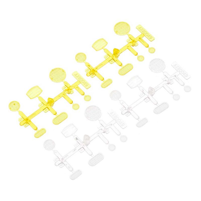 LED Lens Set Yellow Clear (4)