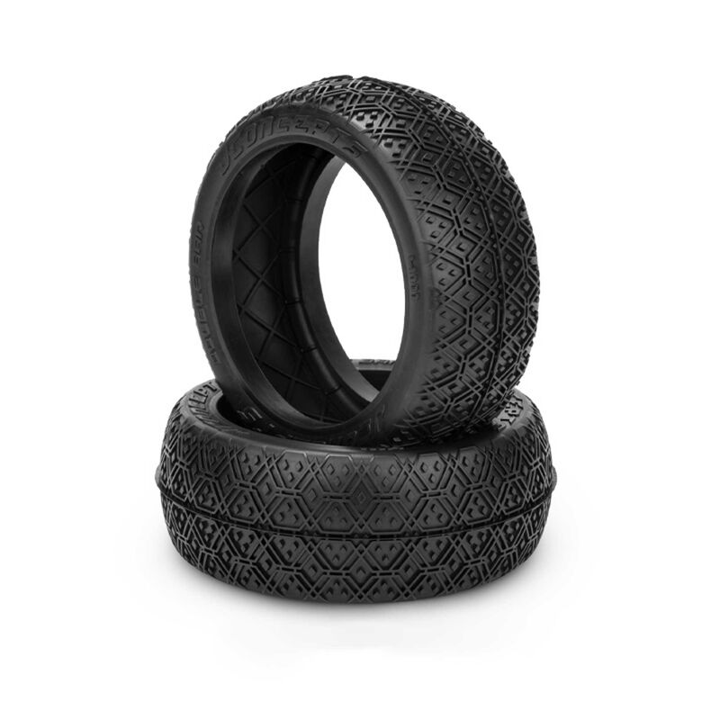 1/8 Double Bar 83mm Buggy Tires with Inserts, Blue Compound (2)