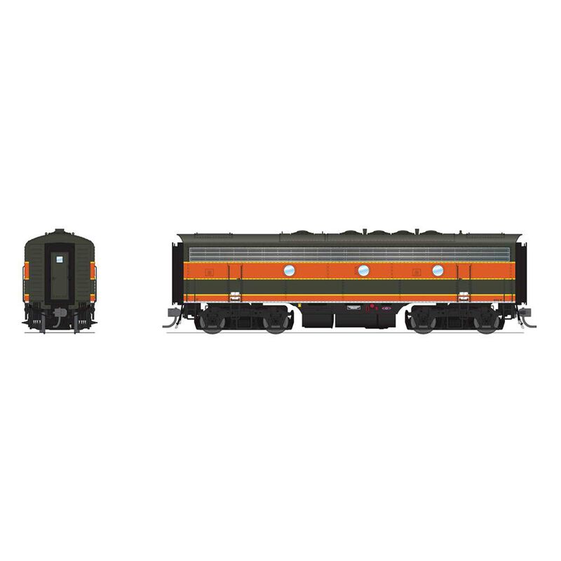 HO EMD F7B Locomotive, GN 454C, As-Delivered Empire with Paragon4