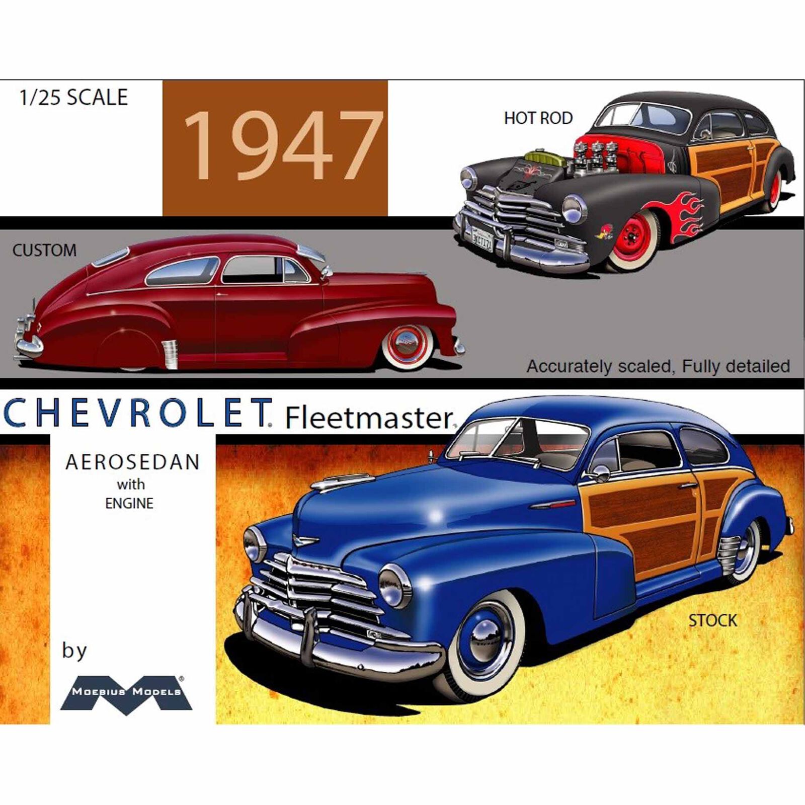 1/25 1947 Chevy Aerosedan Model Kit