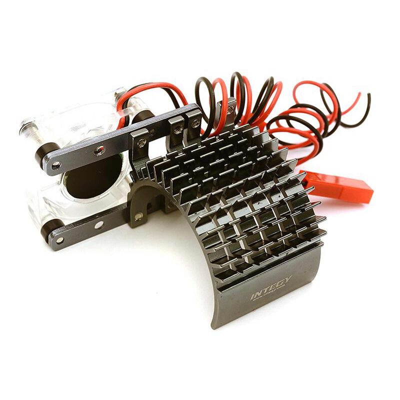 Side Mount Motor Heatsink and Fan, Gunmetal