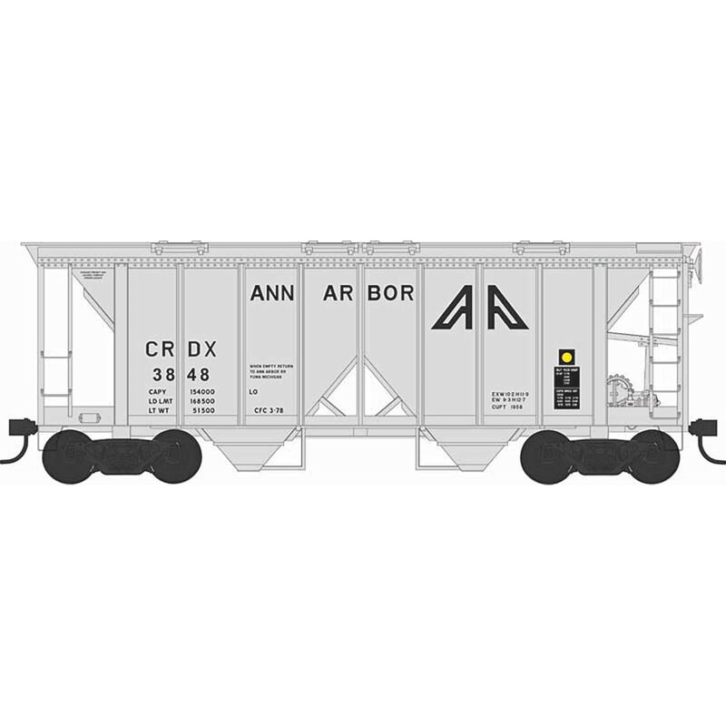 HO H34 Covered Hopper Ann Arbor #3825